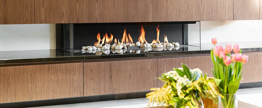Double-height Fireplace Design Refurbishment in Hacienda Heights, California